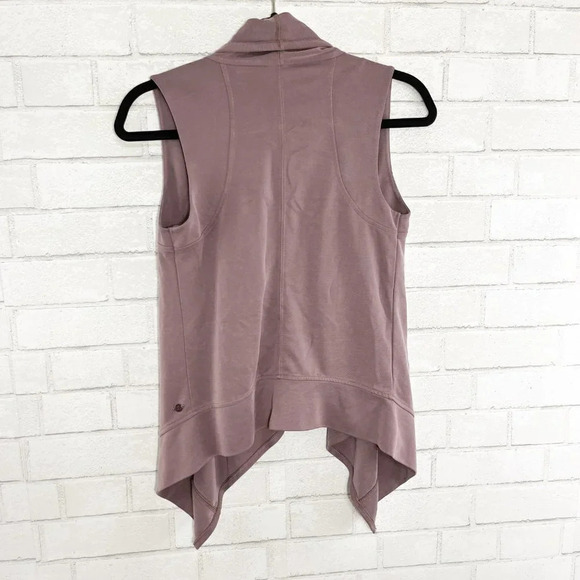 Calia by Carrie Underwood Dusty Mauve Drape Front Vest Women's Size XS - Picture 4 of 6